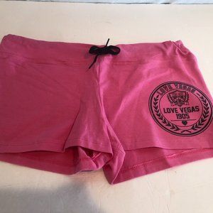 NWT Love Las Vegas Pink XL Juniors Knit Shorts